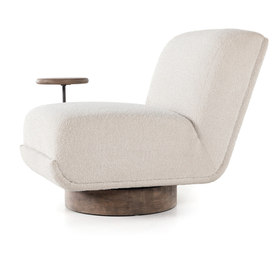 Bronwyn Swivel Chair + Side Table