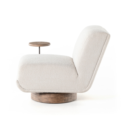 Bronwyn Swivel Chair + Side Table