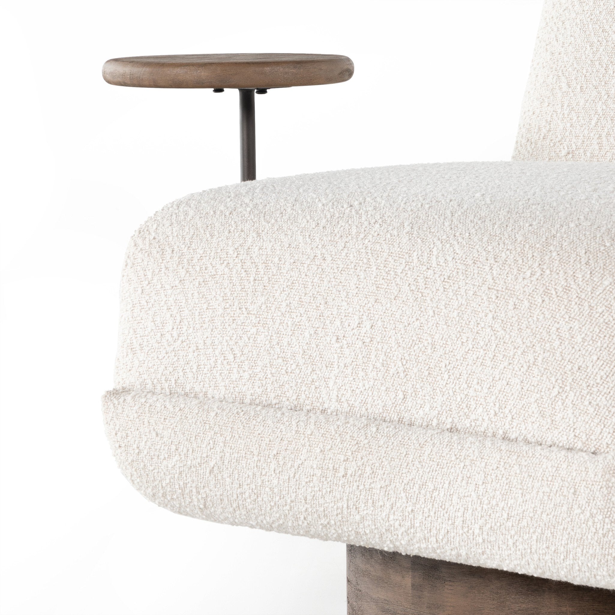 Bronwyn Swivel Chair + Side Table