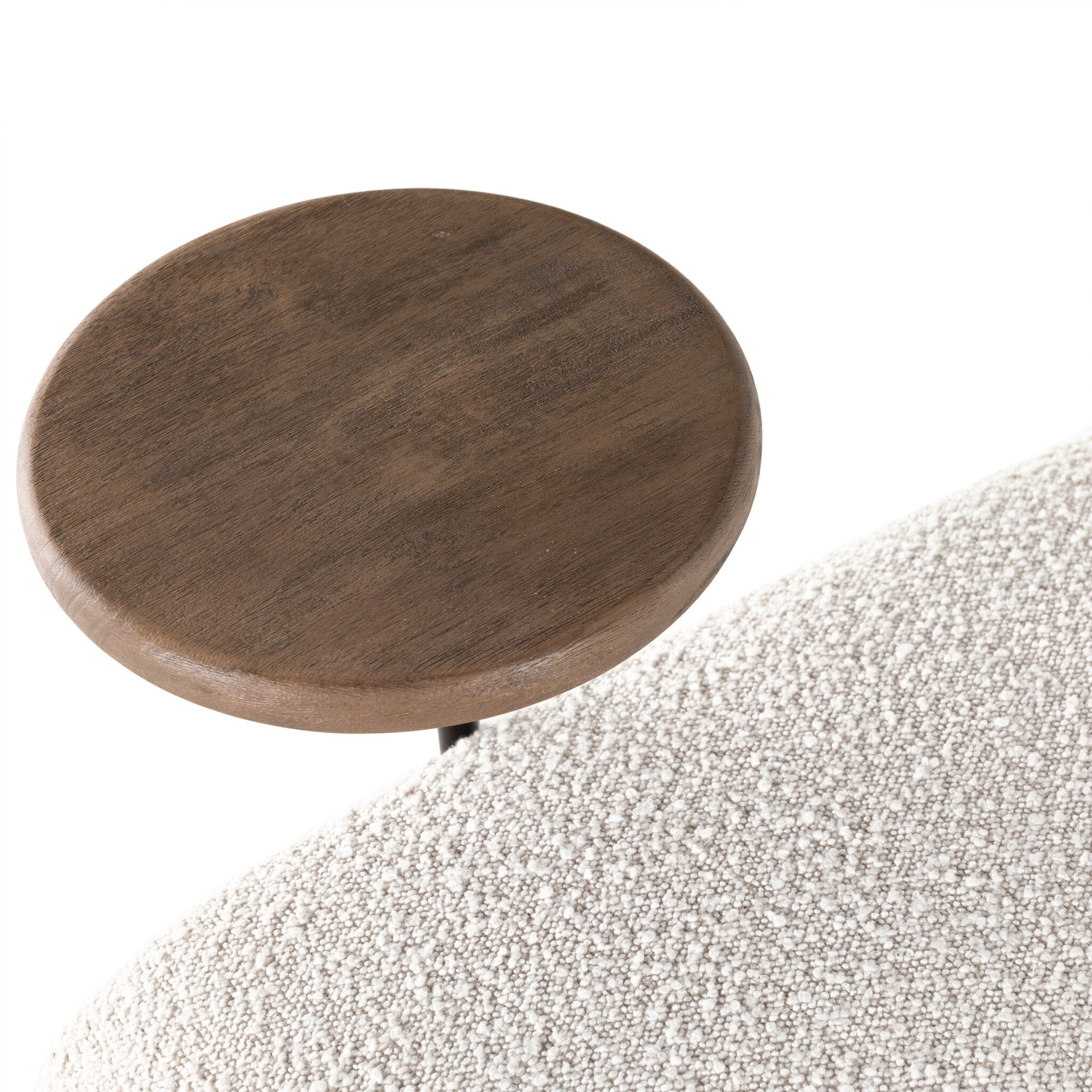 Bronwyn Swivel Chair + Side Table