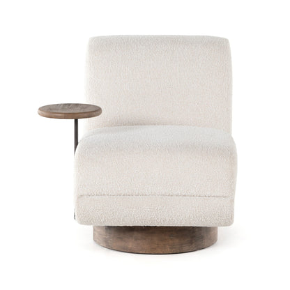 Bronwyn Swivel Chair + Side Table