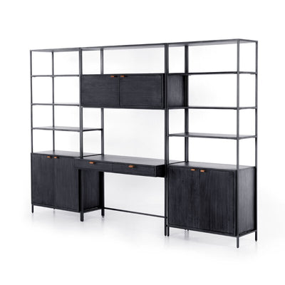 Trey Modular Wall Desk With 2 Bookcases by Four Hands