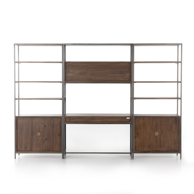 Trey Modular Wall Desk With 2 Bookcases by Four Hands