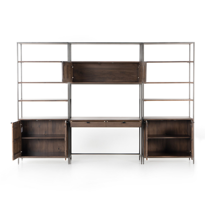 Trey Modular Wall Desk With 2 Bookcases by Four Hands