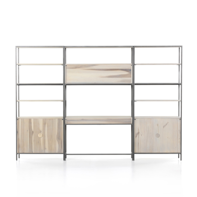 Trey Modular Wall Desk With 2 Bookcases by Four Hands