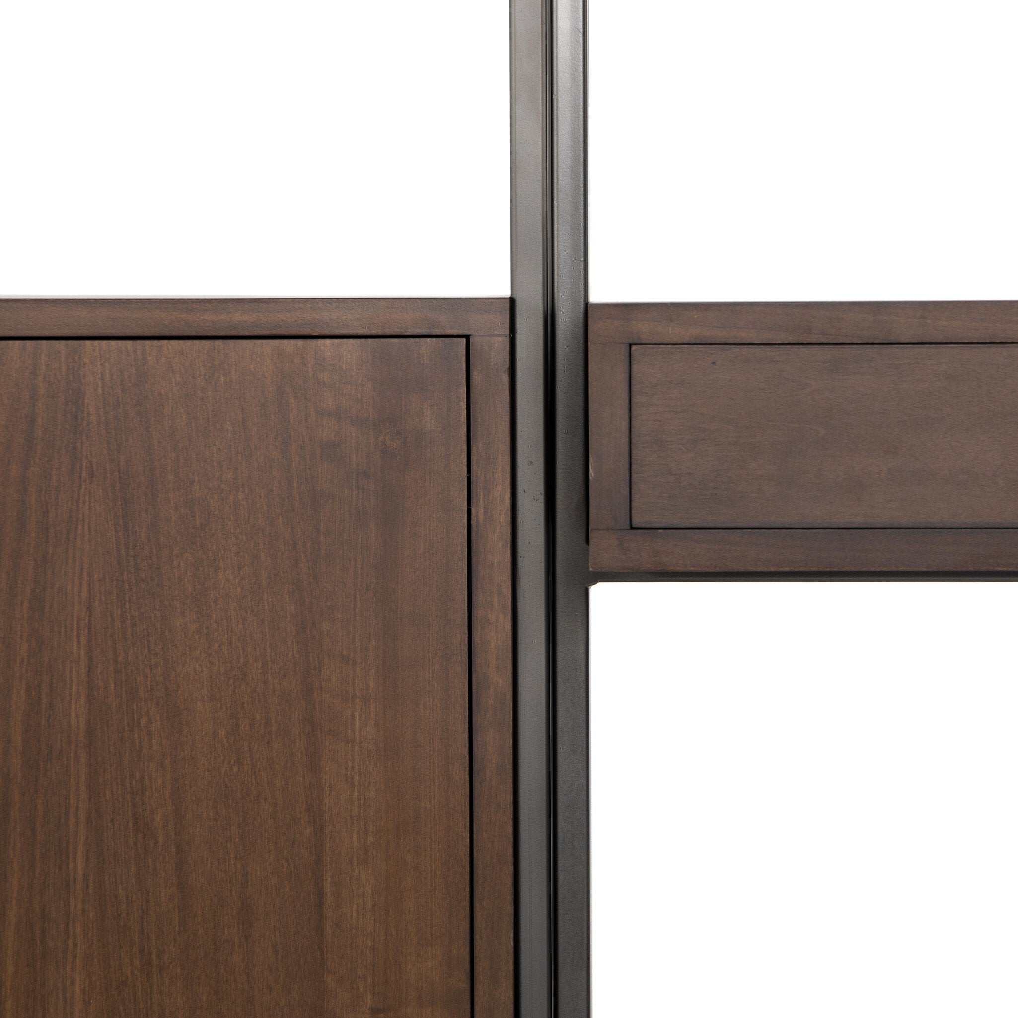 Trey Modular Wall Desk With 1 Bookcase