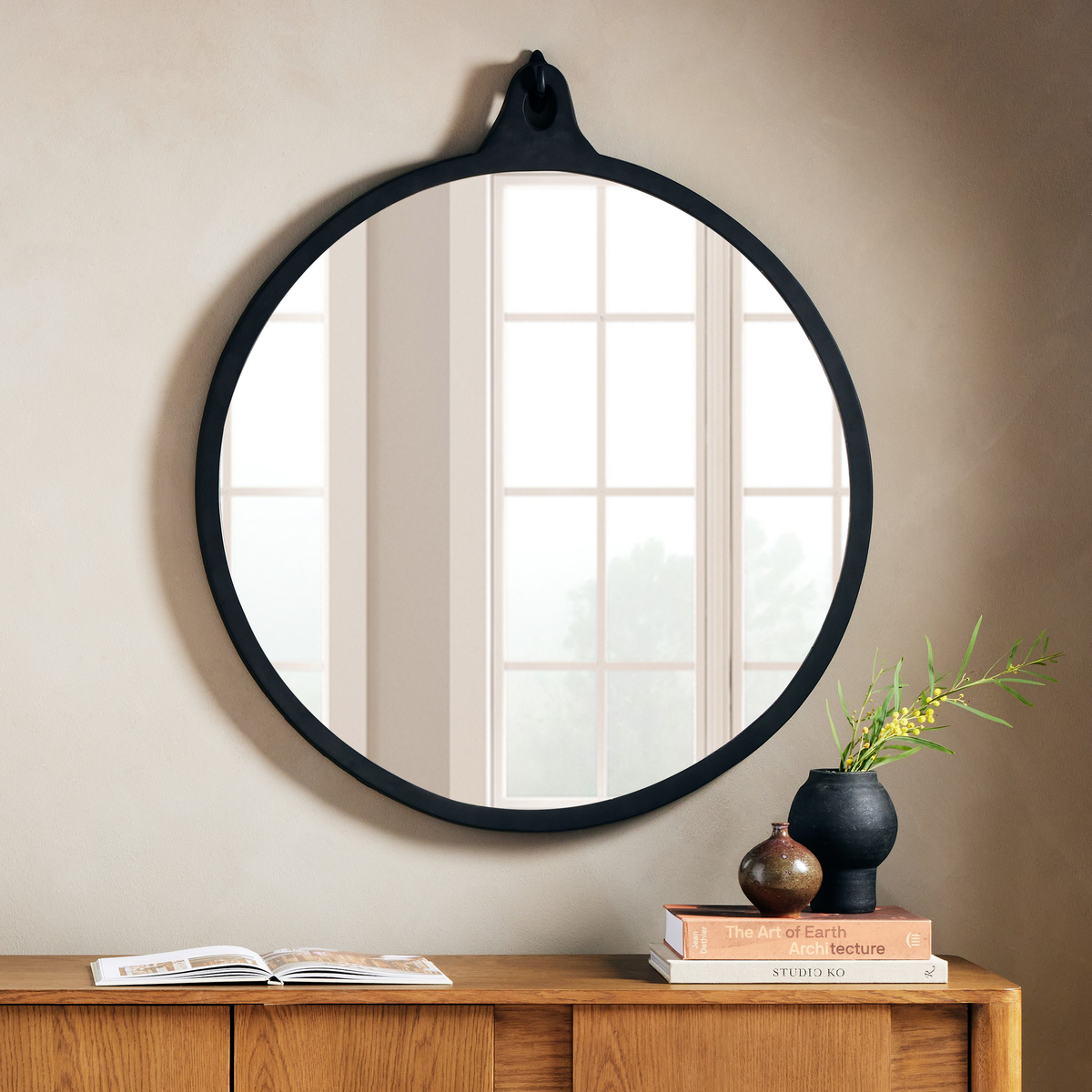 Hyde Round Mirror by Four Hands