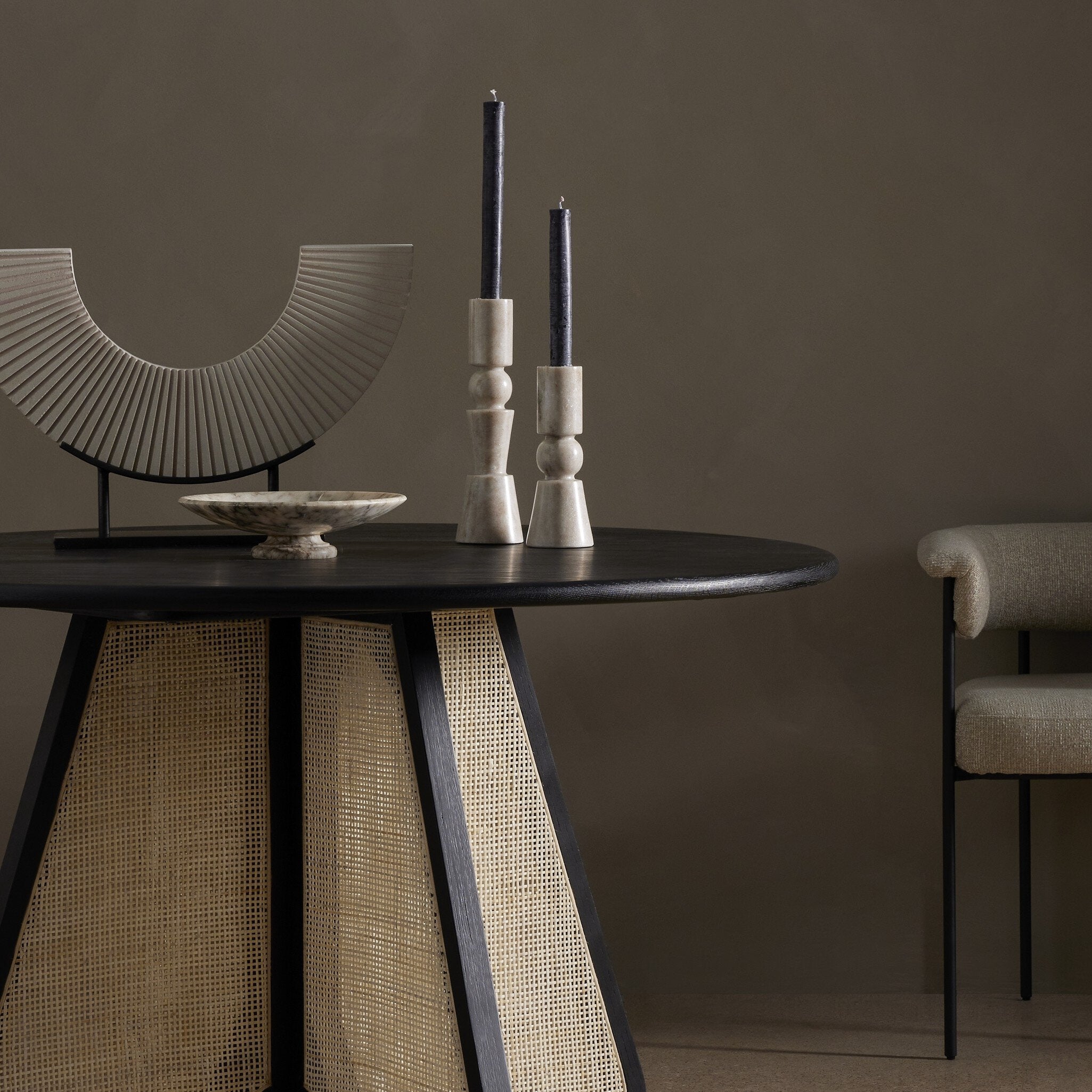 Rosette Taper Candlesticks