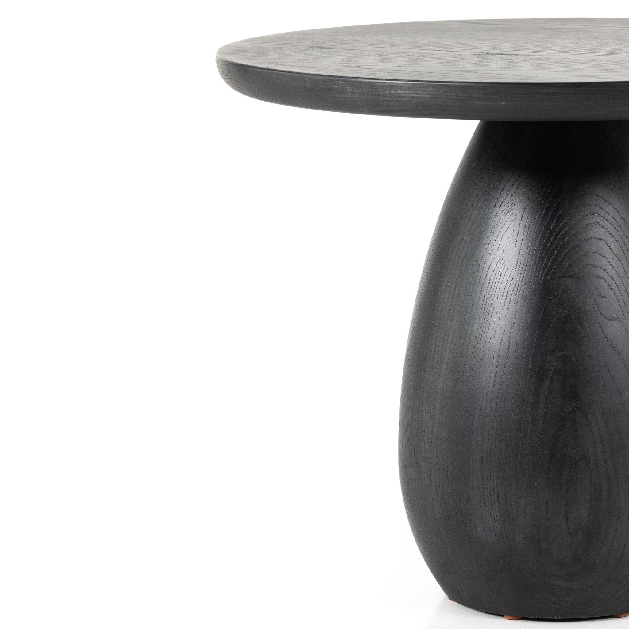Merla Wood End Table-Tall