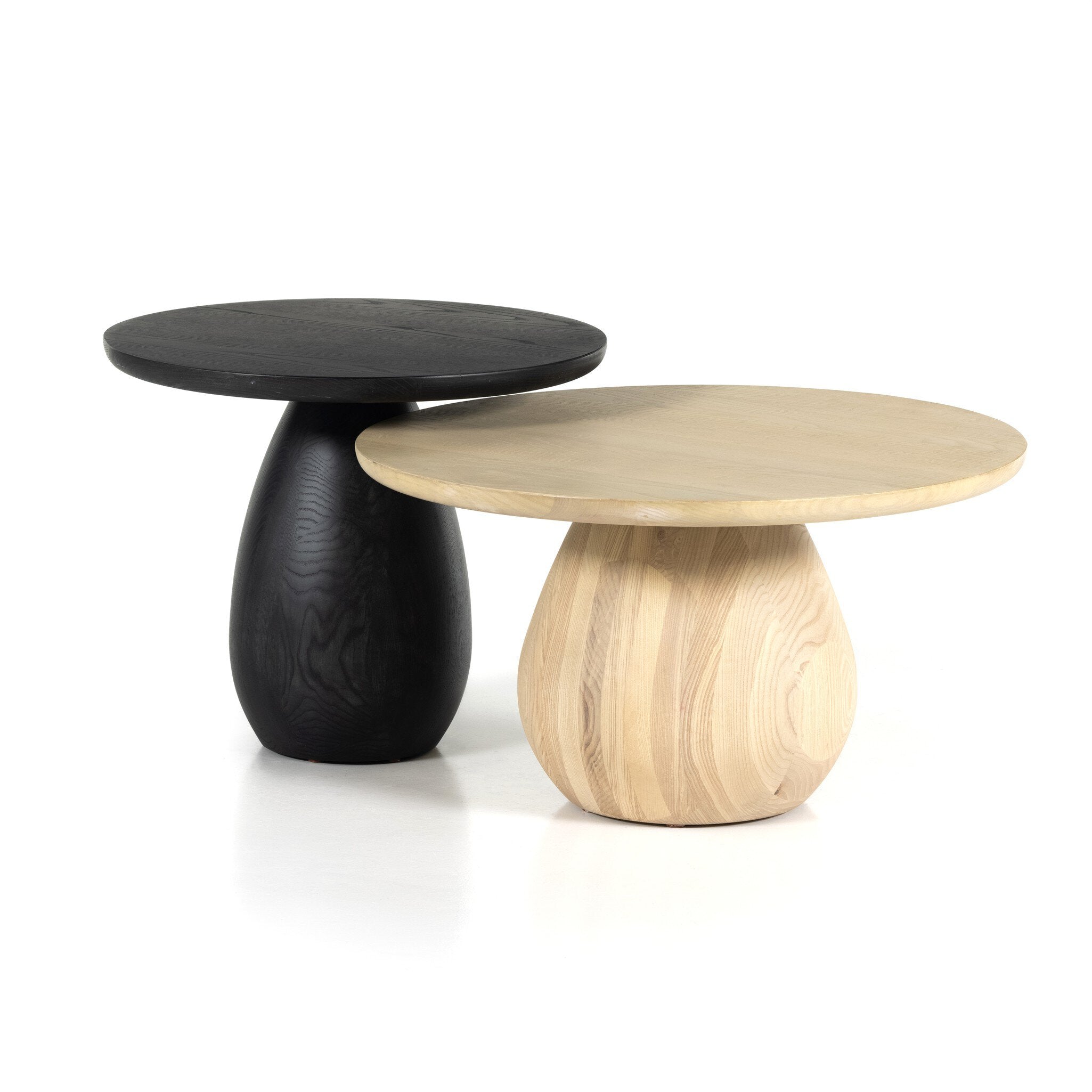 Merla Wood End Table-Tall
