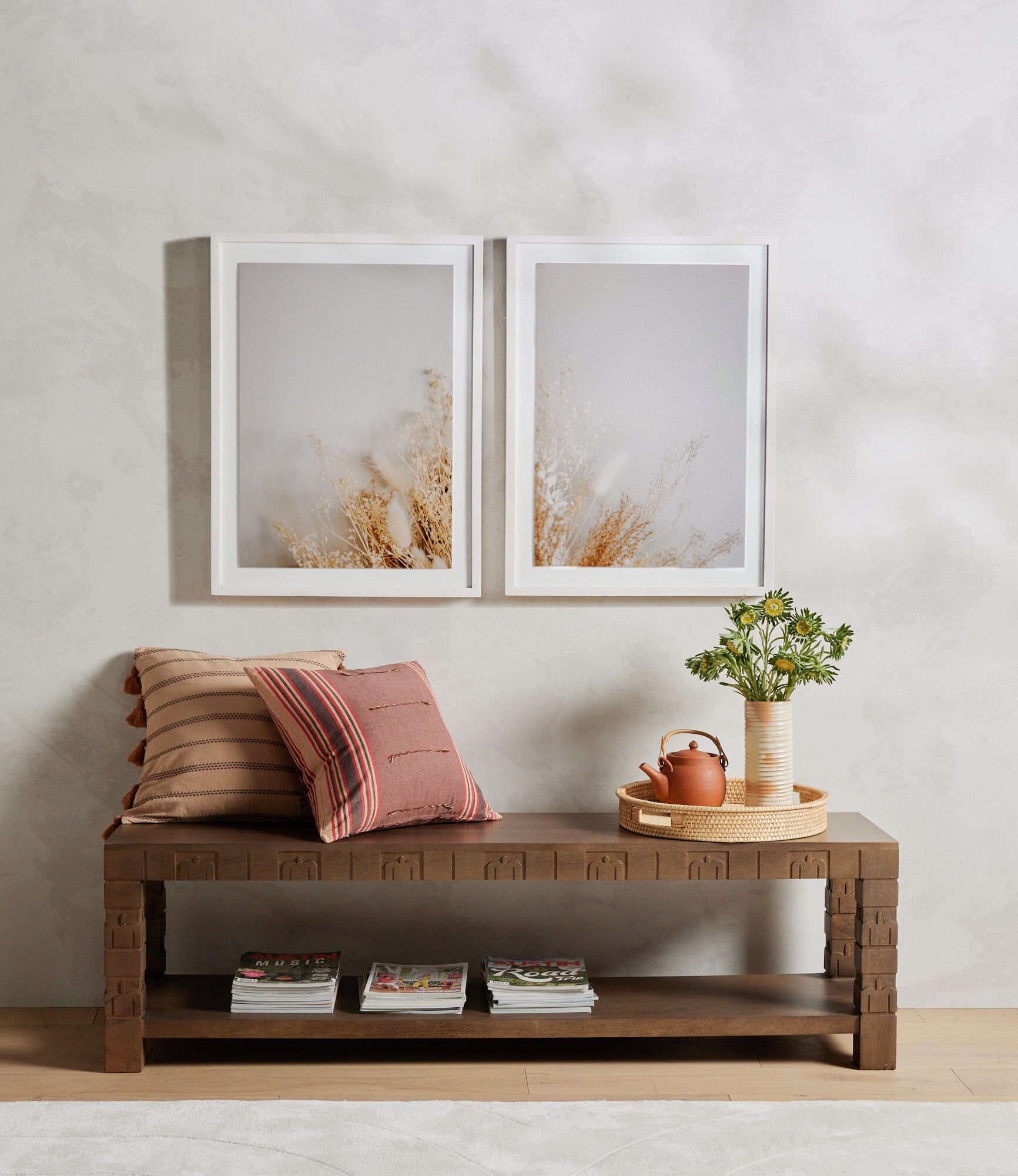Dried Floral Diptych By Annie Spratt