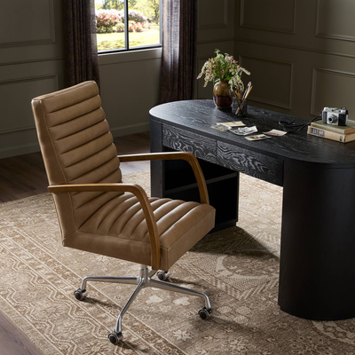 Bryson Channeled Desk Chair by Four Hands