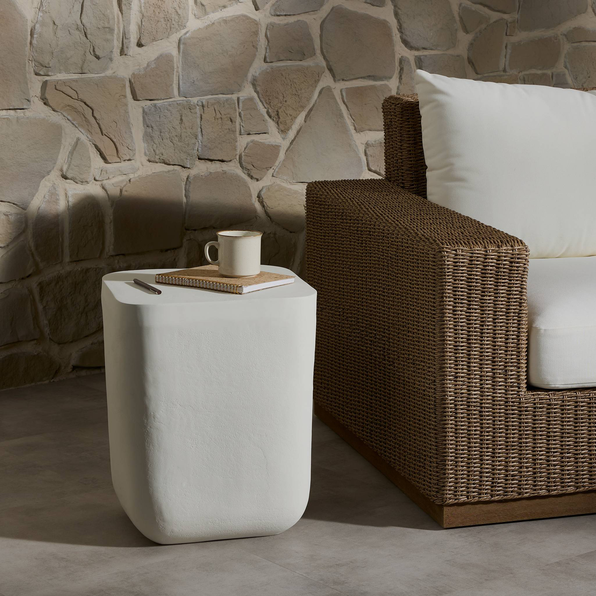 Basil Outdoor Square Drink Table