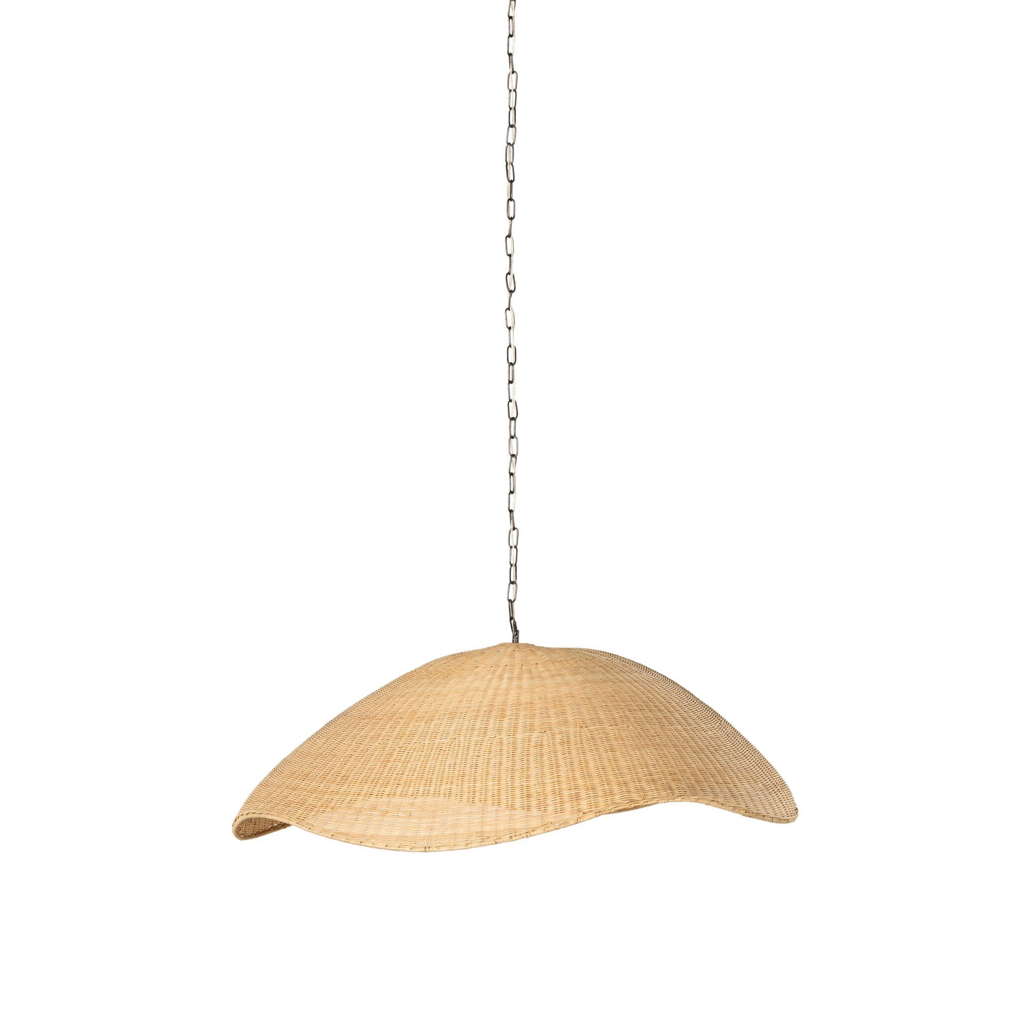 Overscale Woven Rattan Pendant