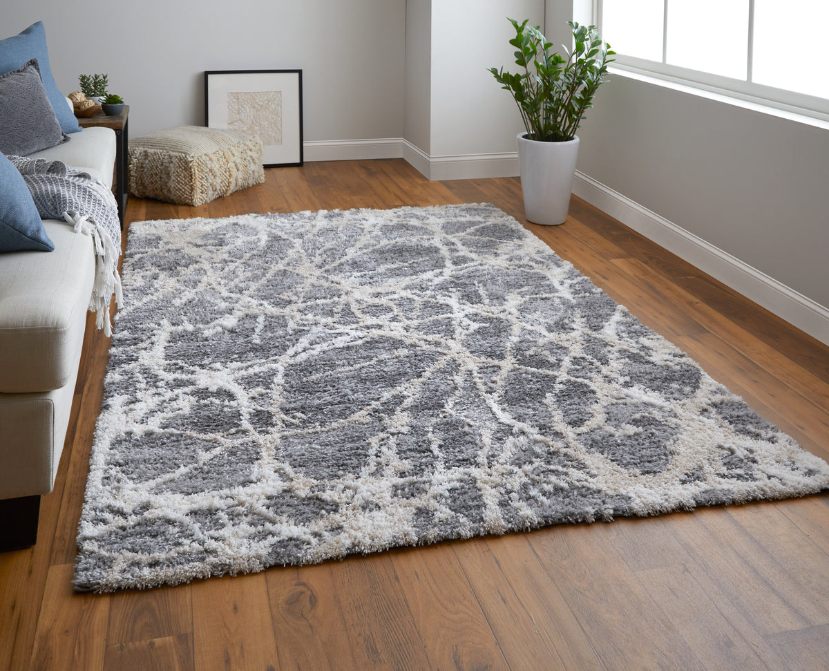 Mynka 39IDF Gray/Beige Rug by Feizy