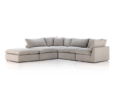Stevie 4-Piece Sectional W/ Ottoman by Four Hands