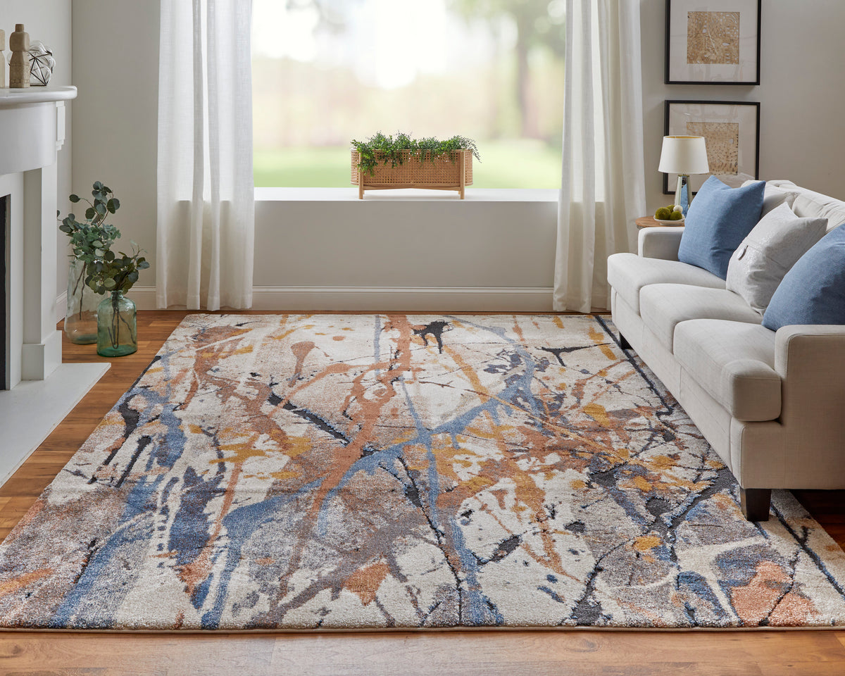 Gilmore 39MPF Blue/Multi Rug by Feizy