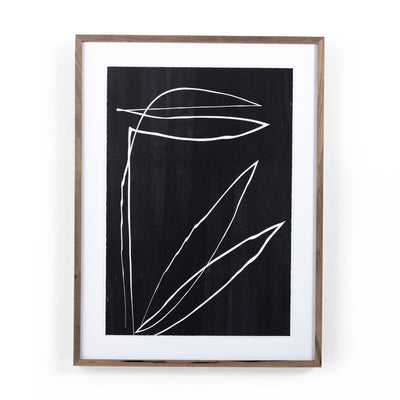 Abstract Botanic Line Drawing By Roseanne Kenny