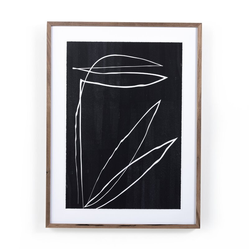 Abstract Botanic Line Drawing By Roseanne Kenny