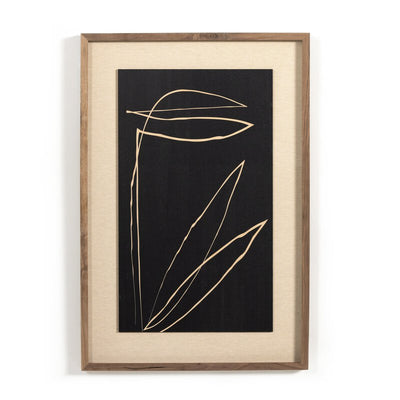 Abstract Botanic Line Drawing By Roseanne Kenny