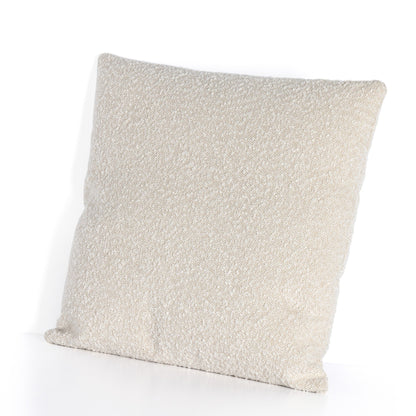 Boucle And Leather Pillow