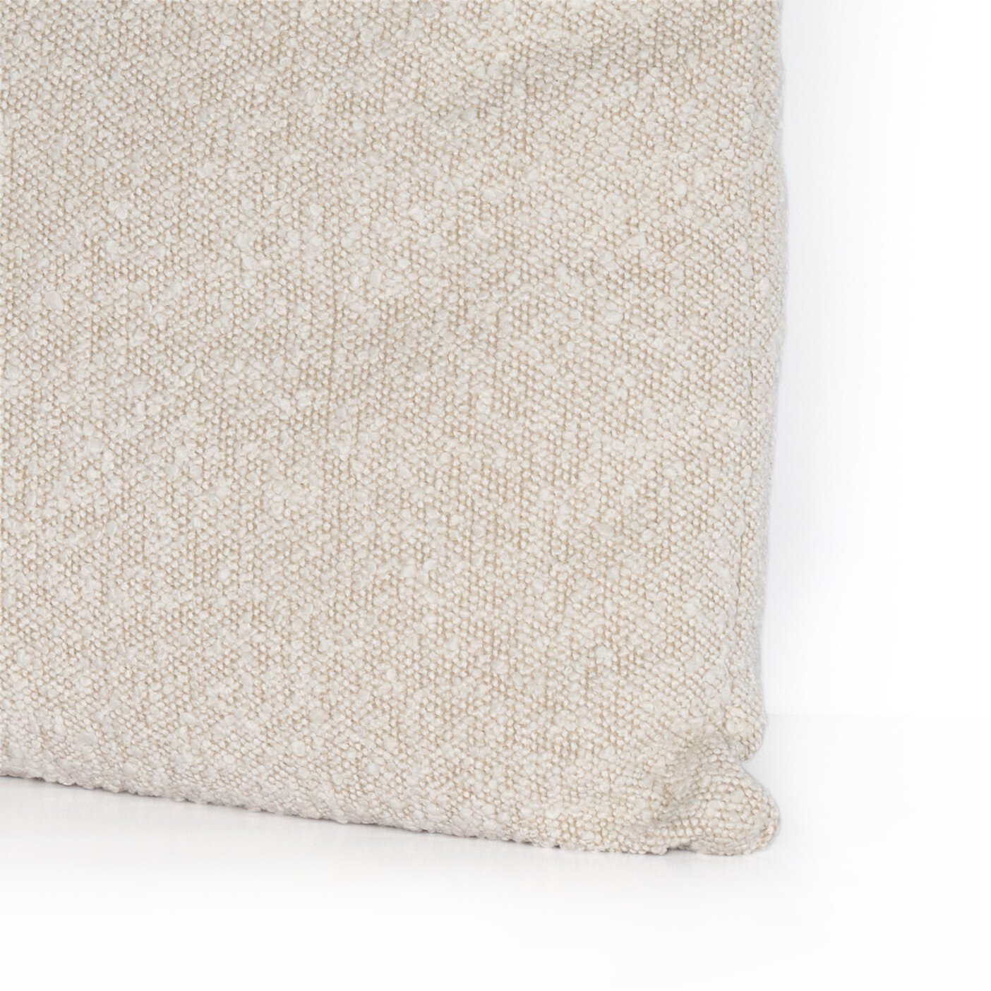 Boucle And Leather Pillow
