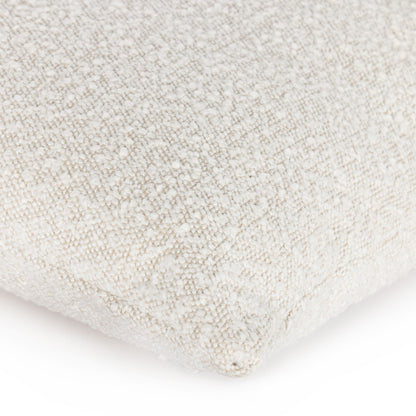 Boucle And Leather Pillow