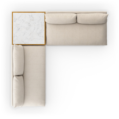 Grant Outdoor 2-Piece Sectional W/ Coffee Table