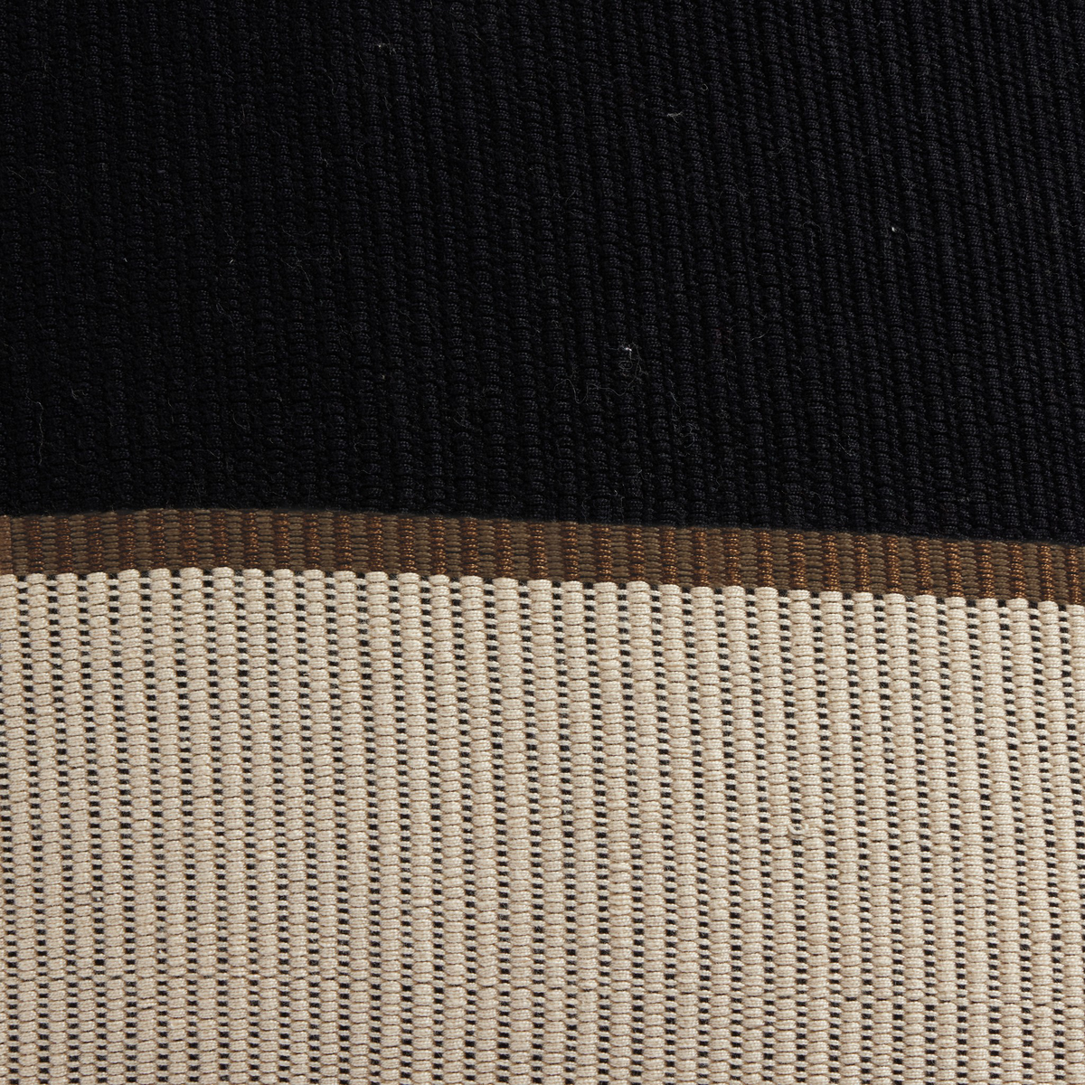 Handwoven Merido Pillow - Black by Four Hands