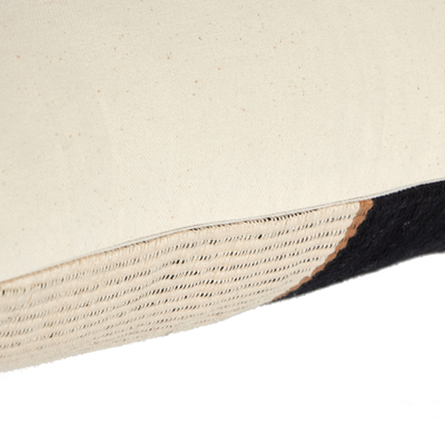 Handwoven Merido Pillow - Black by Four Hands
