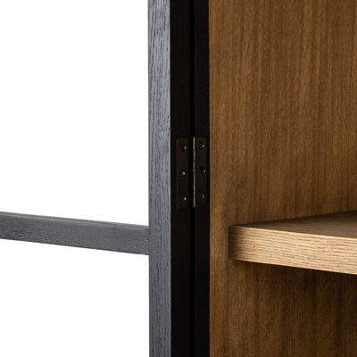 Millie Panel And Glass Door Cabinet by Four Hands