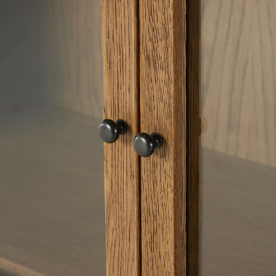 Millie Panel And Glass Door Cabinet by Four Hands