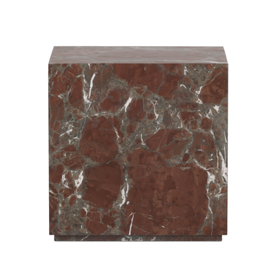 Modern Marble Plinth End Table by Four Hands
