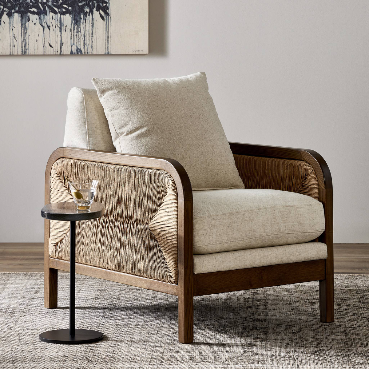 Stonewash Linen Pillow by Four Hands