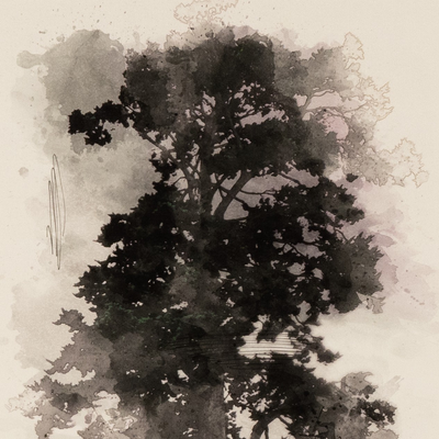 Tree Sketch I By Coup D'Esprit by Four Hands