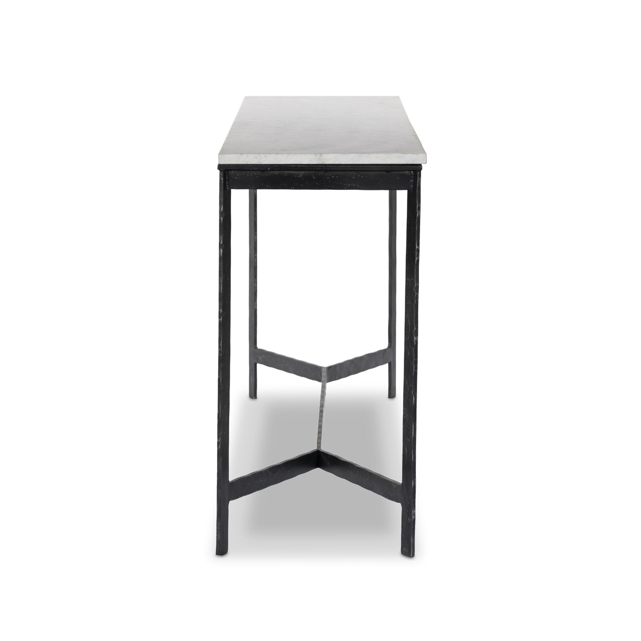 Hammered Iron Console Table