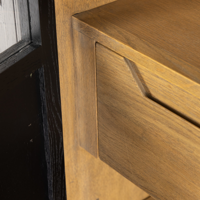 Millie Panel And Glass Door Double Cabinet by Four Hands
