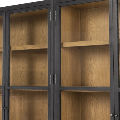 Millie Panel And Glass Door Double Cabinet
