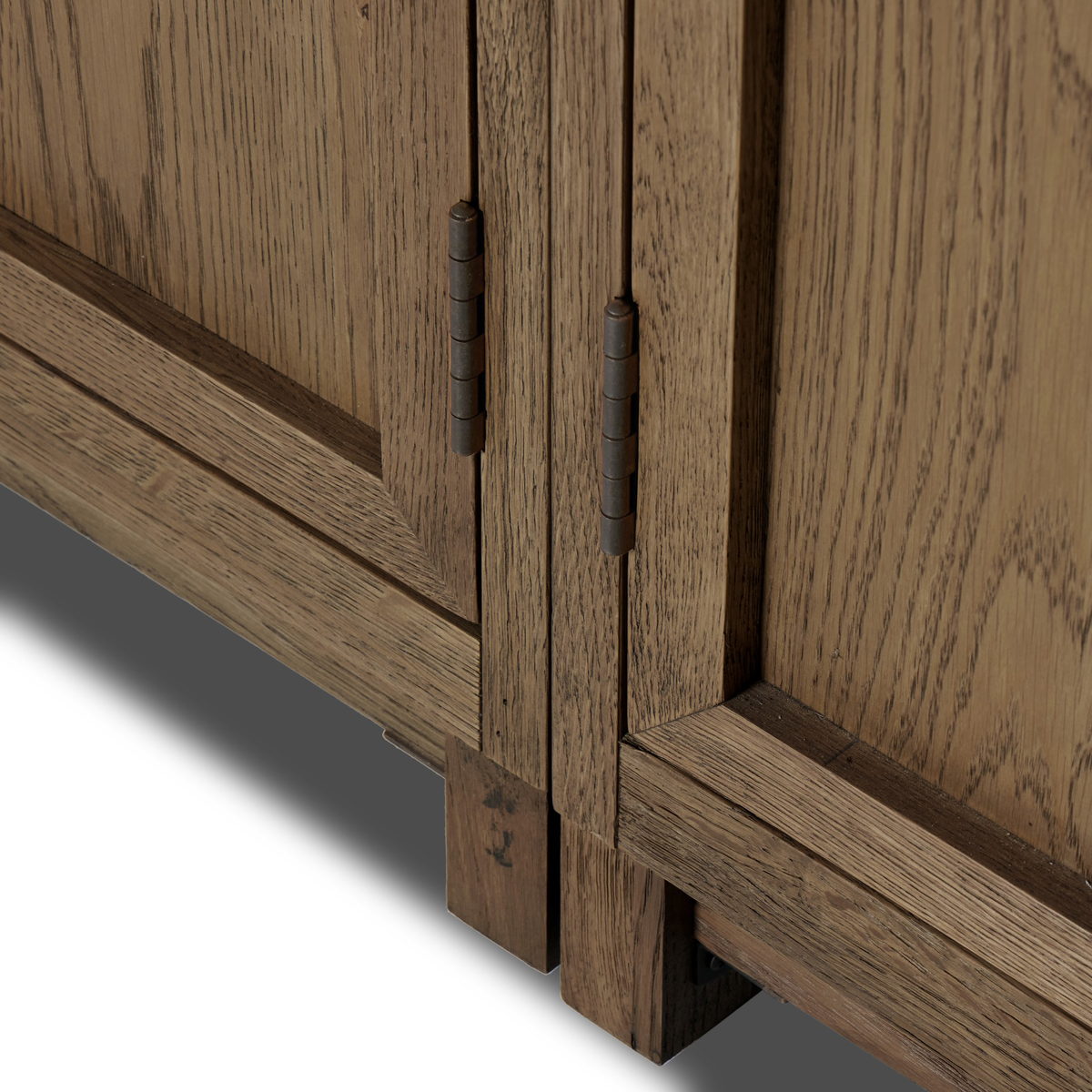Millie Panel And Glass Door Double Cabinet by Four Hands