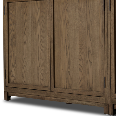 Millie Panel And Glass Door Double Cabinet by Four Hands