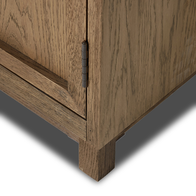 Millie Panel And Glass Door Double Cabinet by Four Hands