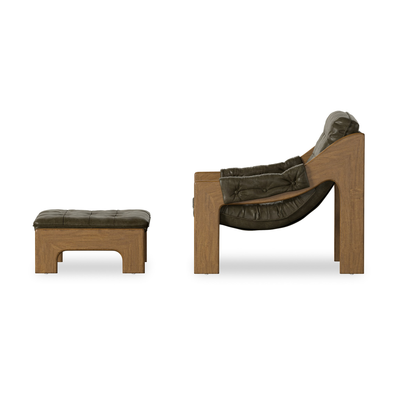 Halston Chair With Ottoman by Four Hands