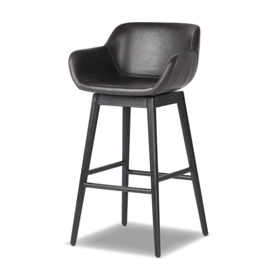 Hannah Swivel Bar + Counter Stool by Four Hands