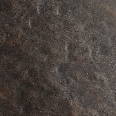 Round Side Table In Solid Iron