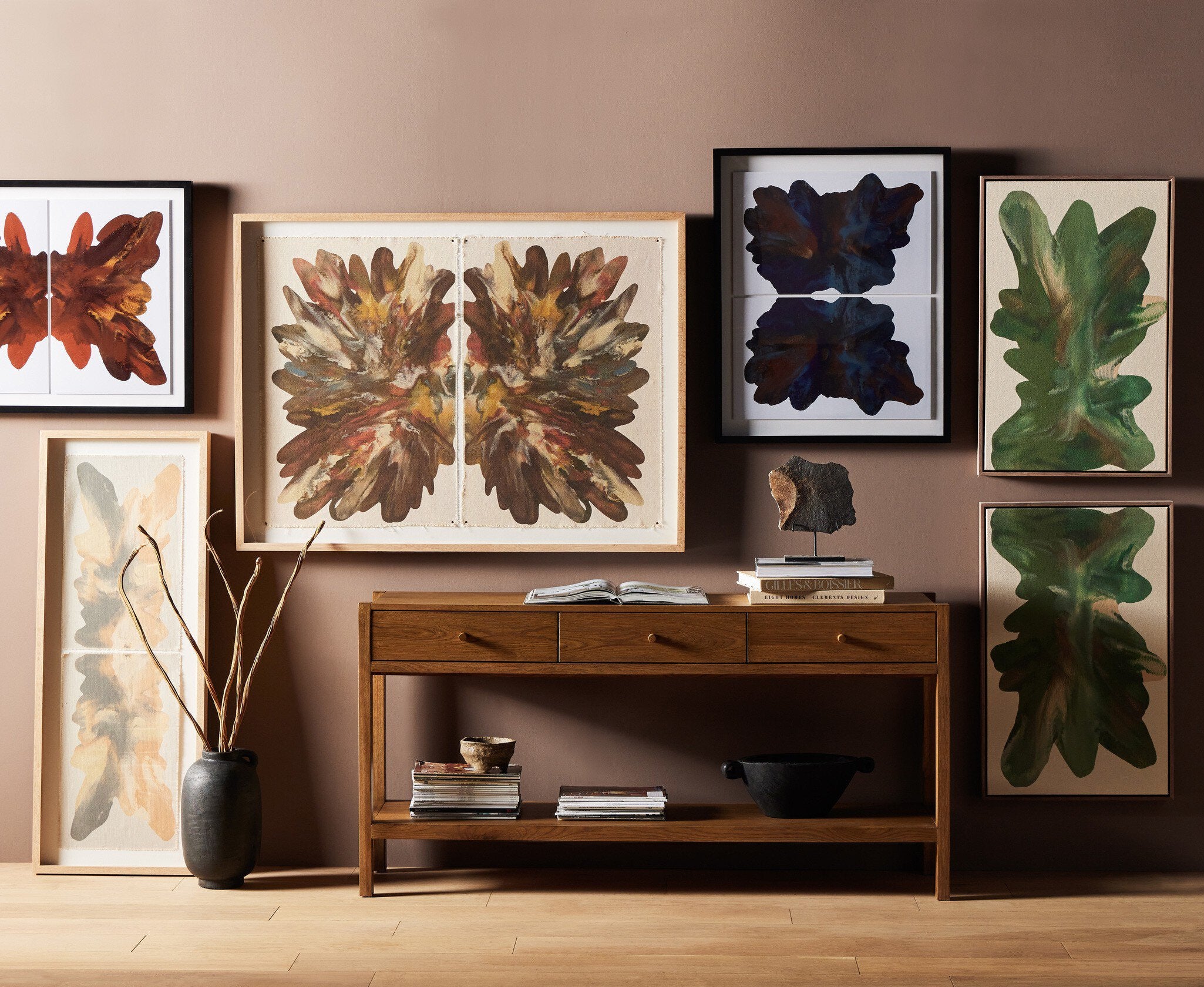 Rorschach Forrest Diptych By Orfeo Quagliata