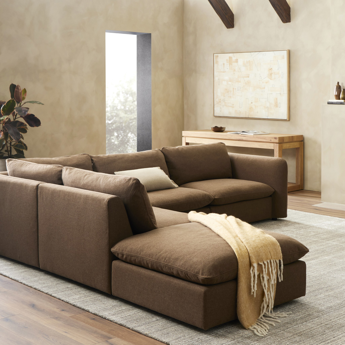Ingel 4-Piece Sectional W/ Ottoman by Four Hands