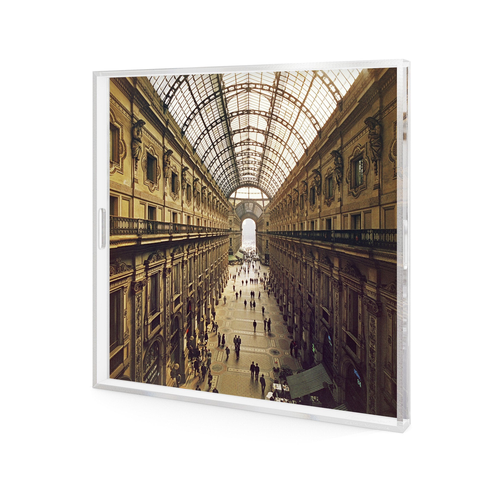 Galleria Vittorio Emanuele Ii Tray By Slim Aarons