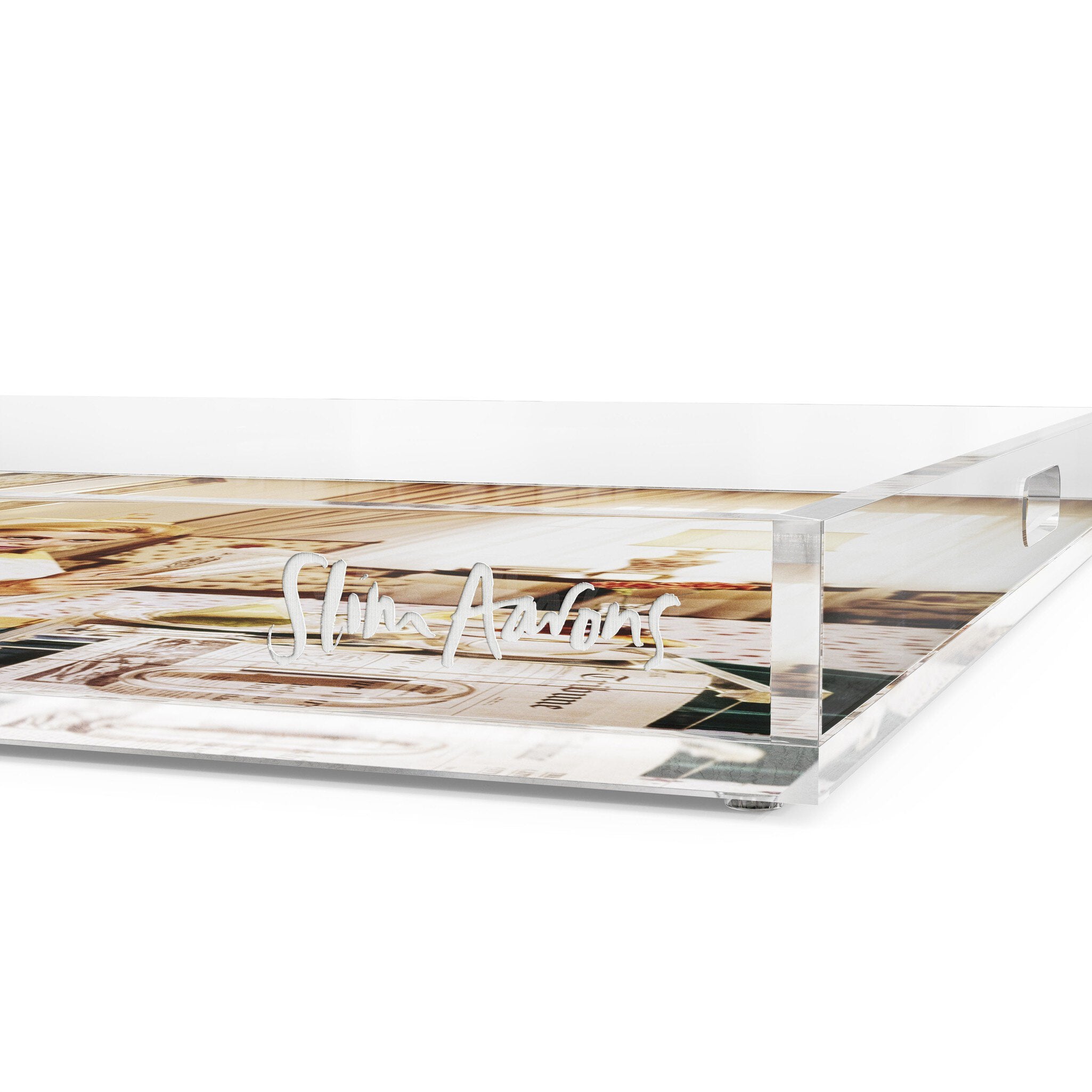 Monocled Miss Tray By Slim Aarons