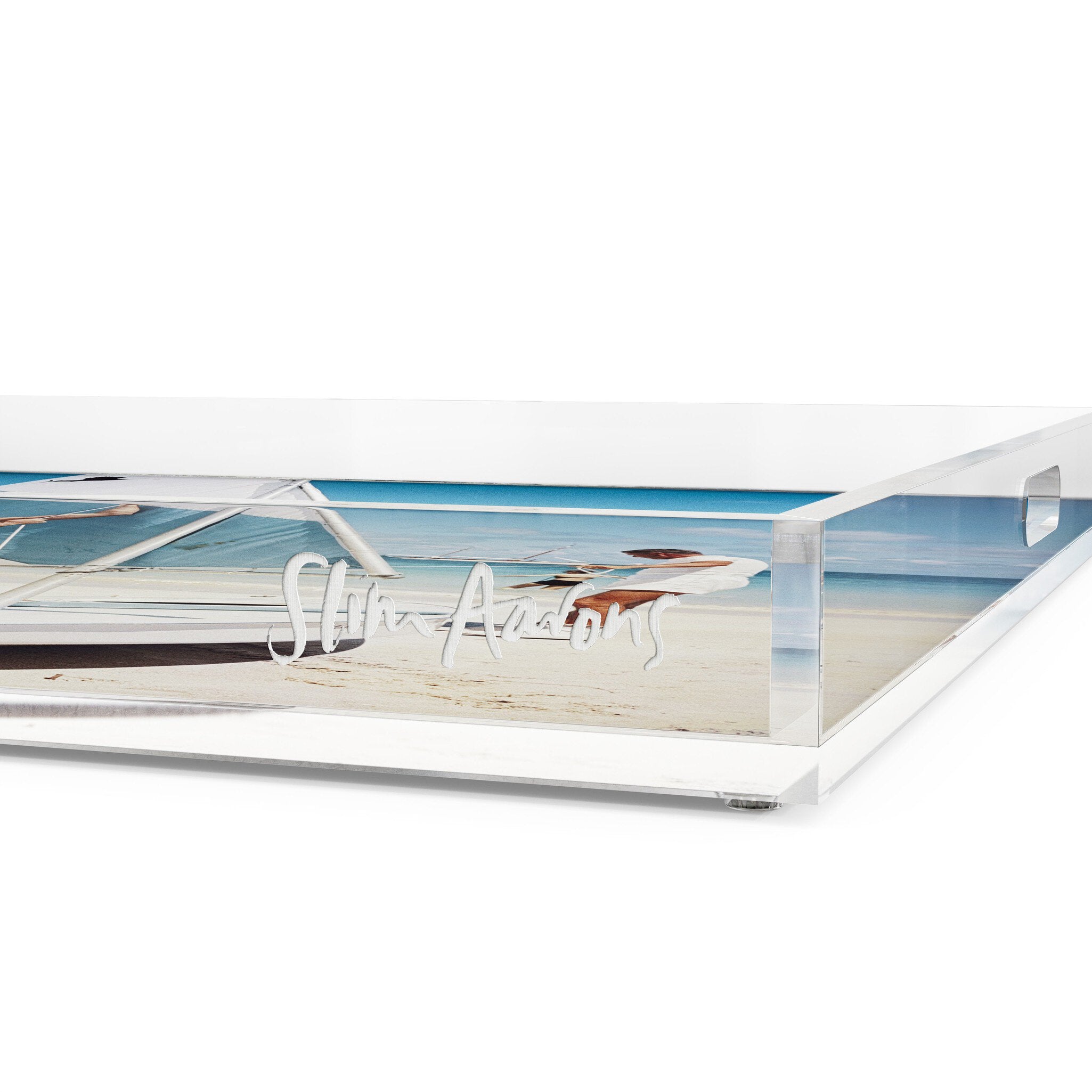 Boating In Antigua Tray By Slim Aarons