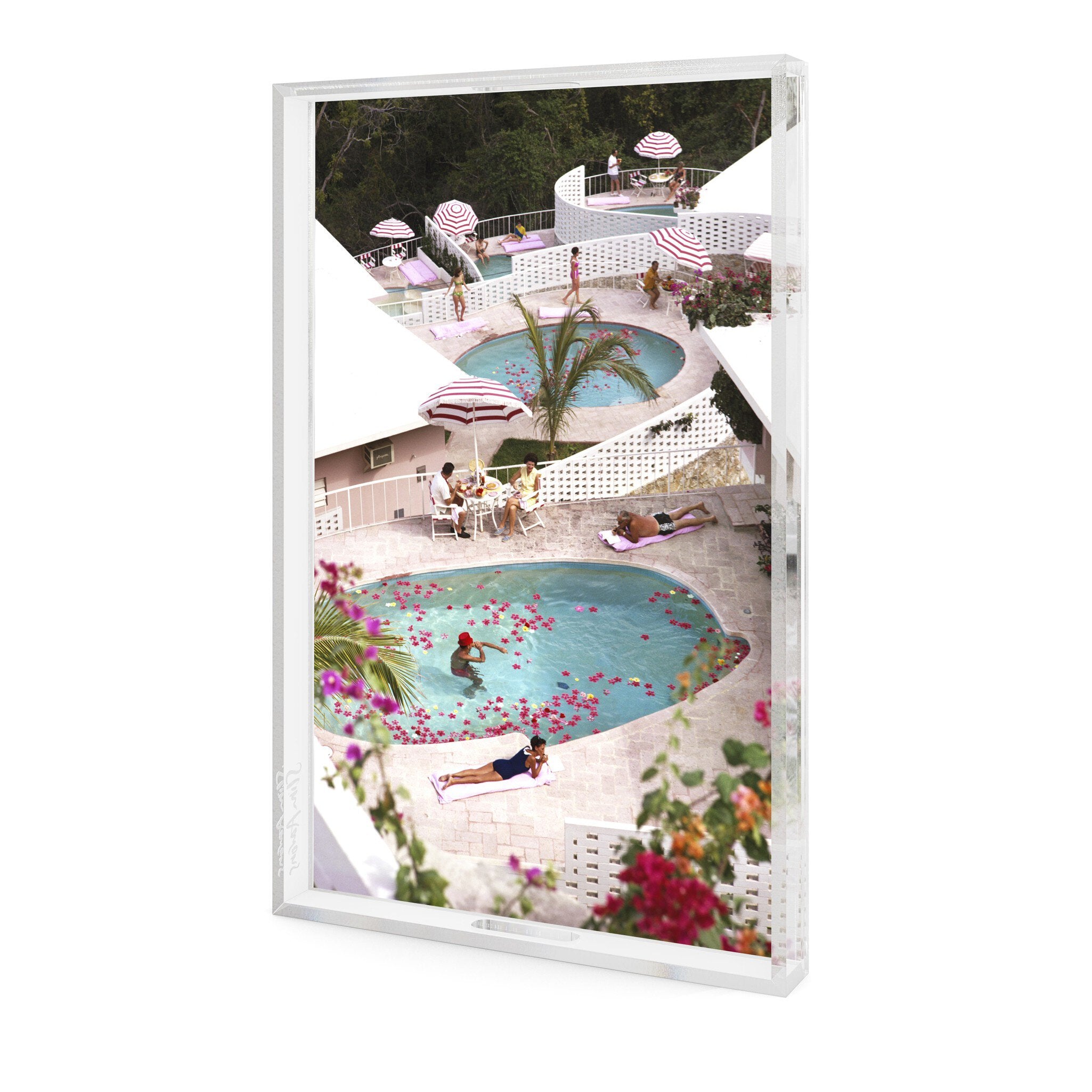 Las Brisas Hotel Tray By Slim Aarons